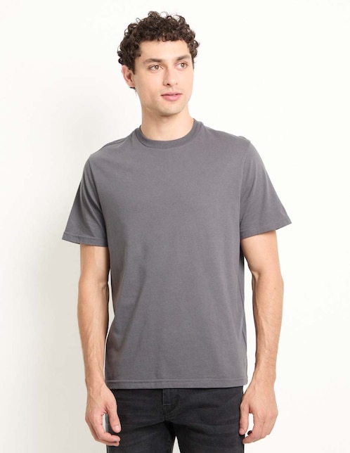 PLAYERA NSH25044-P01, G, GRIS OBSCURO