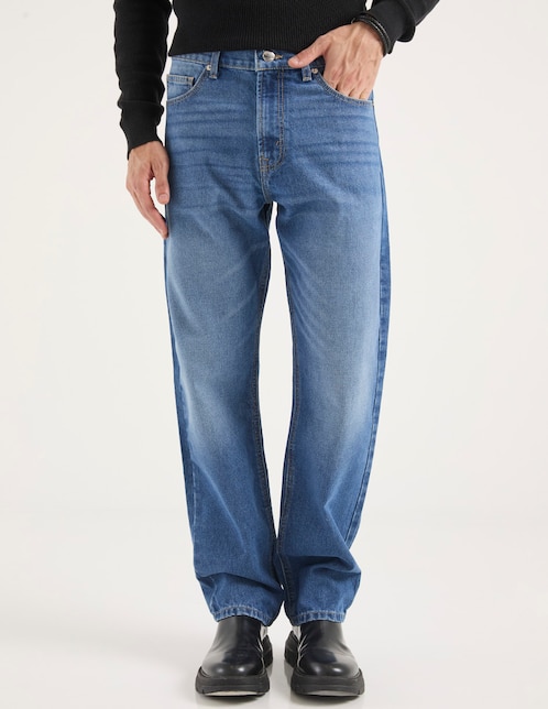 Jeans straight Non Stop deslavado para hombre