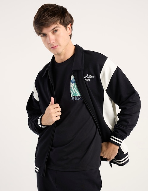 Chamarra Non Stop con bolsillos para hombre