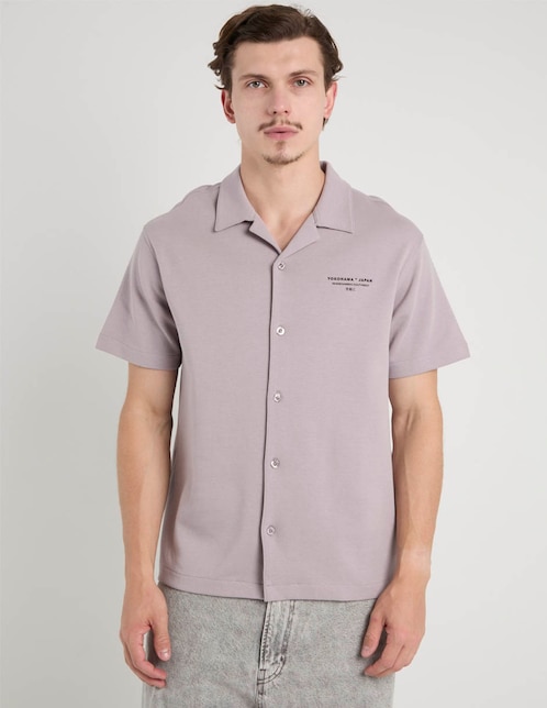 Camisa casual manga corta para hombre 1