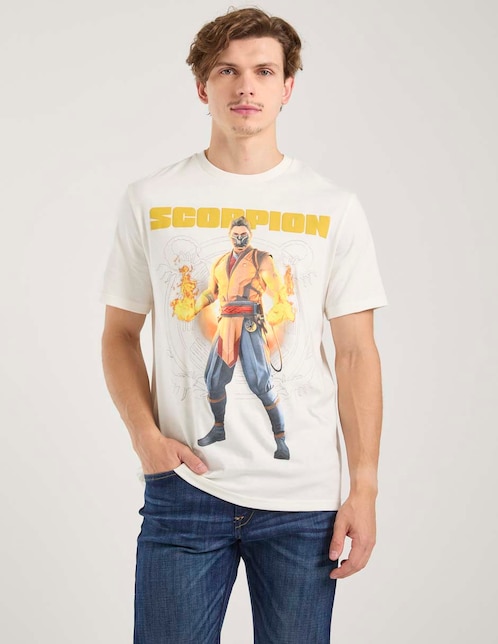 Playera Mortal Kombat cuello redondo para hombre 1