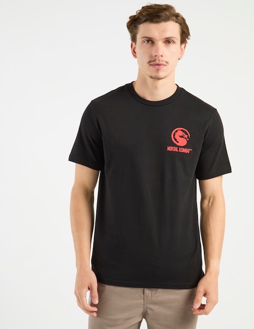 Playera Warner Mortal Kombat cuello redondo para hombre