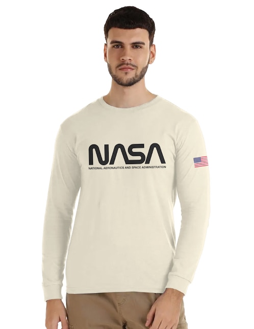 Playera NASA cuello redondo para hombre
