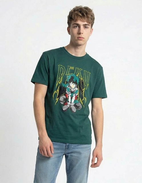 Playera Crunchyroll cuello redondo para hombre