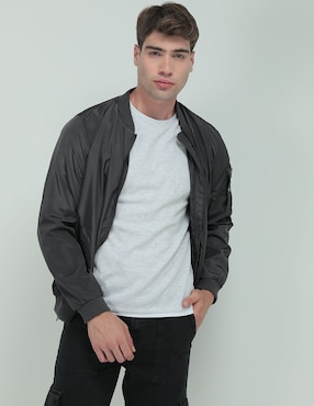 Chamarra Bomber Non Stop Con Bolsillos Para Hombre