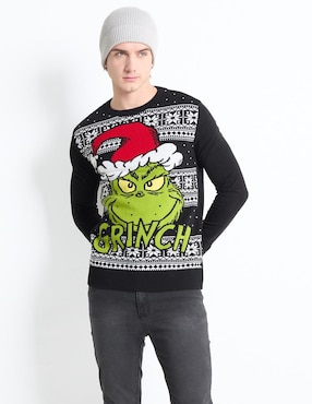 Suéter The Grinch Cuello Redondo Para Hombre