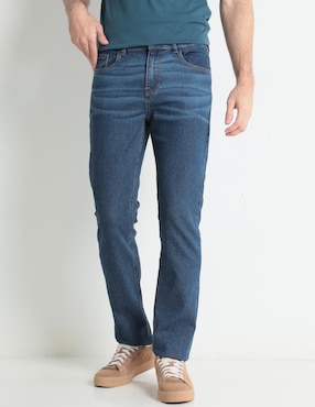 Jeans Slim Non Stop Deslavado Para Hombre