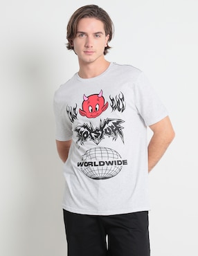 Playera Hot Stuff Cuello Redondo Para Hombre