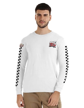 Playera Disney Cars Cuello Redondo Para Hombre