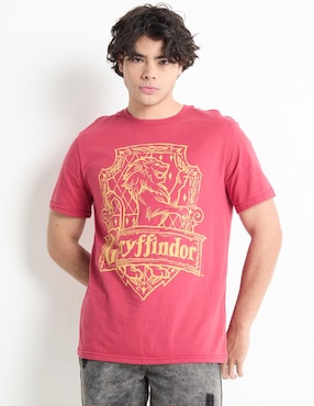 Playera Warner Gryffindor Cuello Redondo Para Hombre