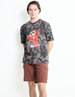 Playera One Piece Cuello Redondo Para Hombre