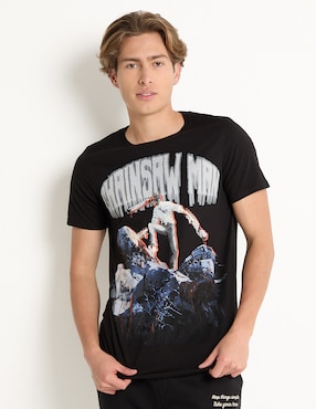 Playera Chainsaw Man Cuello Redondo Para Hombre