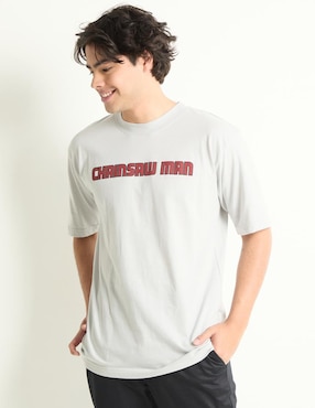 Playera Chainsaw Man Cuello Redondo Para Hombre