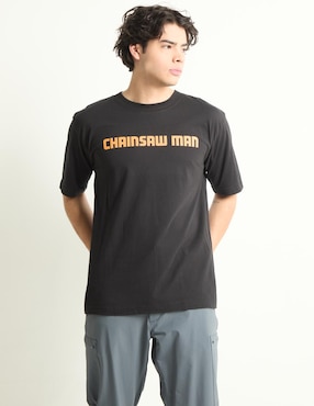 Playera Chainsaw Man Hunting Monsters Cuello Redondo Para Hombre