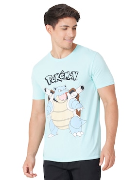 Playera Pokémon Cuello Redondo Para Hombre