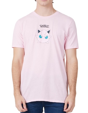 Playera Pokemon Cuello Redondo Para Hombre