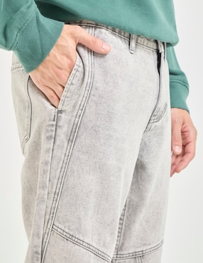 Jeans straight Non Stop deslavado para hombre