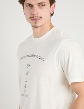Playera Non Stop Yokohama Floral Festival cuello redondo para hombre
