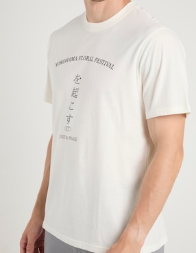 Playera Non Stop Yokohama Floral Festival cuello redondo para hombre
