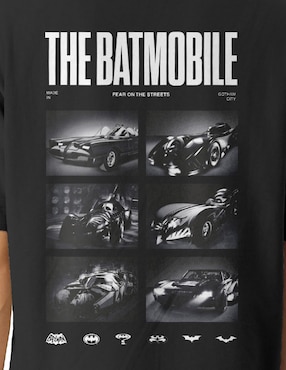 Playera Bravado Batman: The Batmobile cuello redondo para hombre