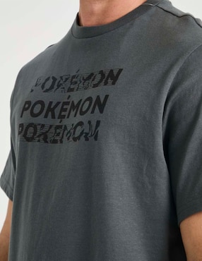 Playera Pokémon Pikachu cuello redondo para hombre
