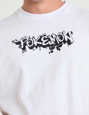 Playera Pokémon Charizard cuello redondo para hombre