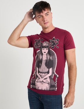 Playera Crunchyroll Junji Ito cuello redondo para hombre
