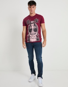 Playera Crunchyroll Junji Ito cuello redondo para hombre