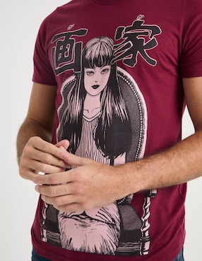 Playera Crunchyroll Junji Ito cuello redondo para hombre