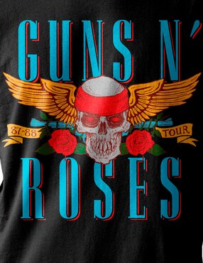 Playera Bravado Guns and Roses cuello redondo para hombre