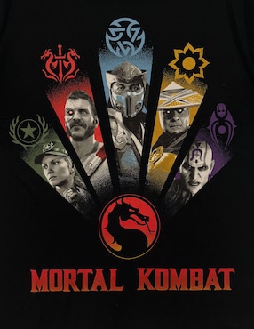 Playera Warner Mortal Kombat cuello redondo para hombre