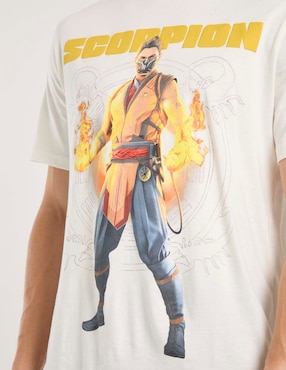 Playera Warner Mortal Kombat cuello redondo para hombre