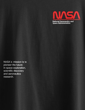 Playera NASA cuello redondo para hombre