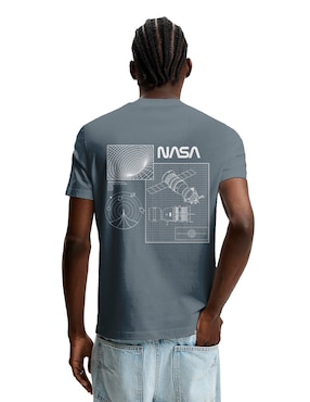 Playera NASA cuello redondo para hombre
