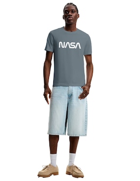 Playera NASA cuello redondo para hombre