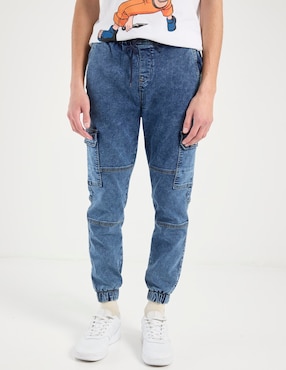 Jeans jogger slim Non Stop deslavado para hombre