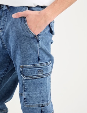 Jeans jogger slim Non Stop deslavado para hombre