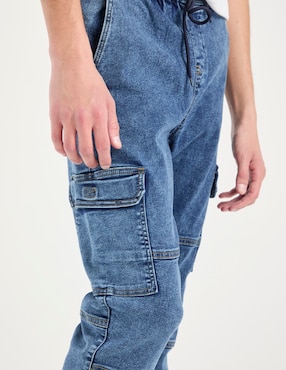 Jeans jogger slim Non Stop deslavado para hombre