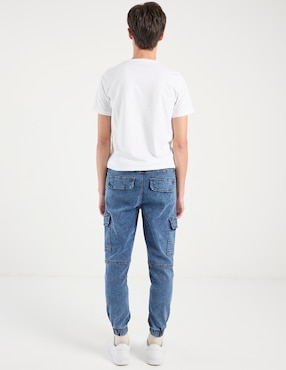Jeans jogger slim Non Stop deslavado para hombre