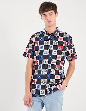 Camisa casual Paramount Spider-Man de algodón manga corta para hombre