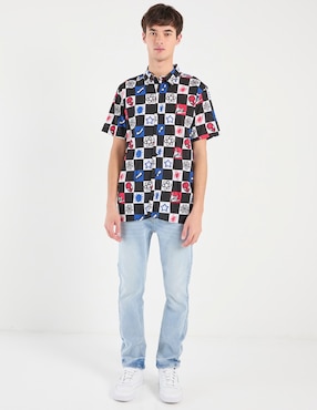 Camisa casual Paramount Spider-Man de algodón manga corta para hombre