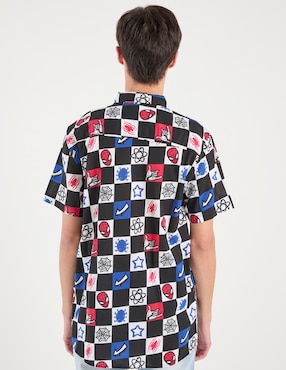 Camisa casual Paramount Spider-Man de algodón manga corta para hombre
