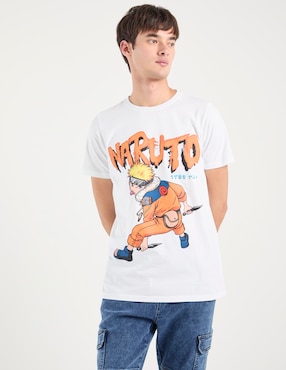 Playera Naruto cuello redondo para hombre