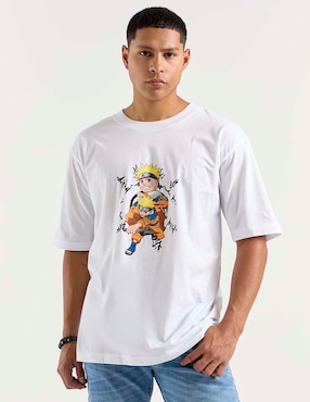 Playera Naruto cuello redondo para hombre