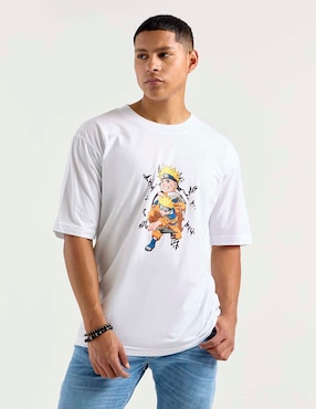 Playera Naruto cuello redondo para hombre