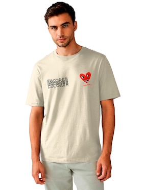 Playera Keith Haring cuello redondo para hombre