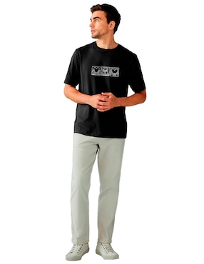 Playera Keith Haring cuello redondo para hombre
