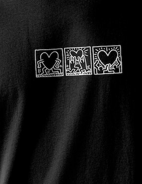 Playera Keith Haring cuello redondo para hombre