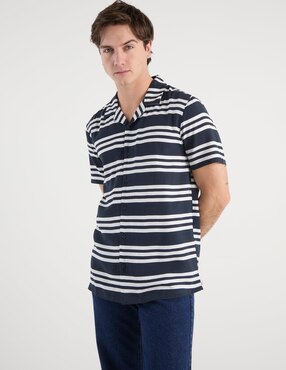 Camisa casual Non Stop de algodón manga corta para hombre