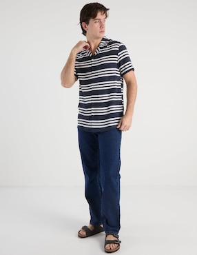 Camisa casual Non Stop de algodón manga corta para hombre